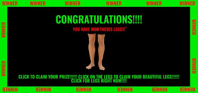 Illustration for article titled 8 Banner Ads For My Own Legs I Have Gotten This Week